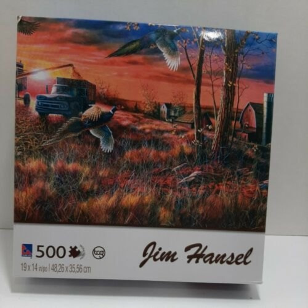Harvest Ringnecks 500 Piece Puzzle - Jim Hansel